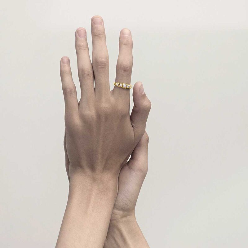 Stolen Girlfriends Club Halo Cluster Ring image number 3